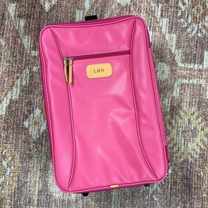 Jon Hart Carry On Travel Suitcase in Berry Pink